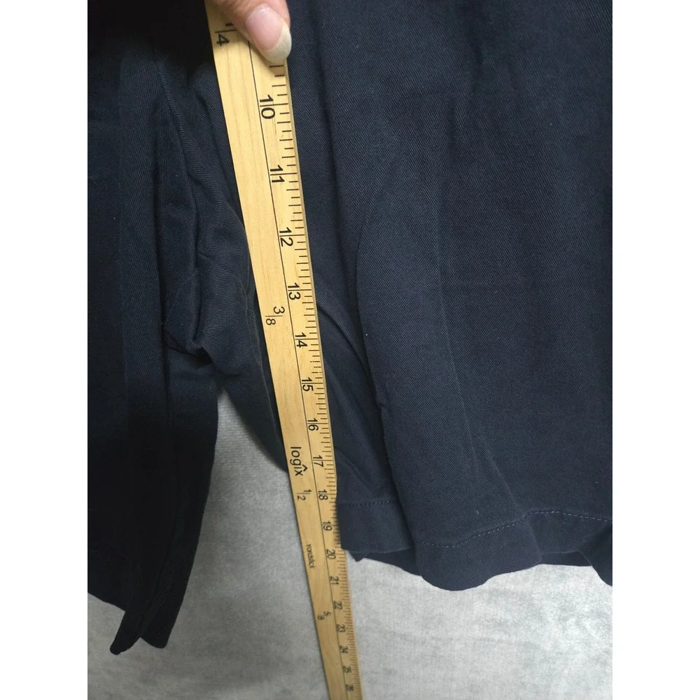 Banana Republic Aiden Short Men 35 Navy Blue Slim Fit Chino Stretch Cotton Short